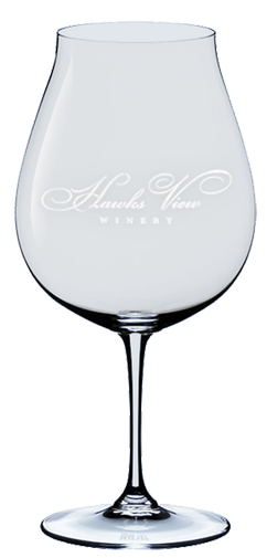 Riedel Pinot Glass with HV Logo